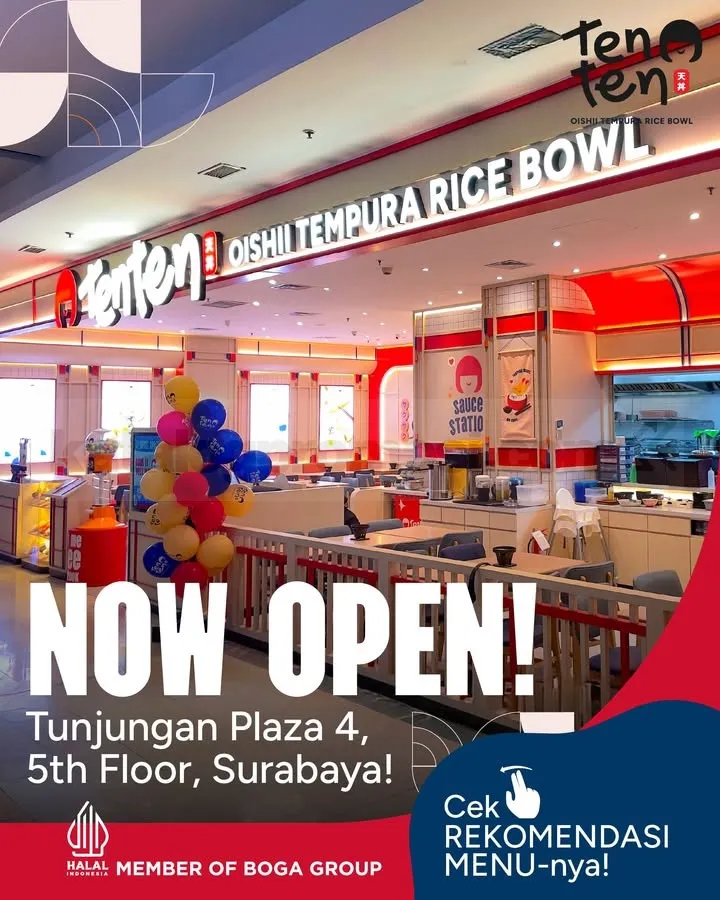 Promo TenTen Opening Surabaya Menu Favorit Mulai Rp. 50.000